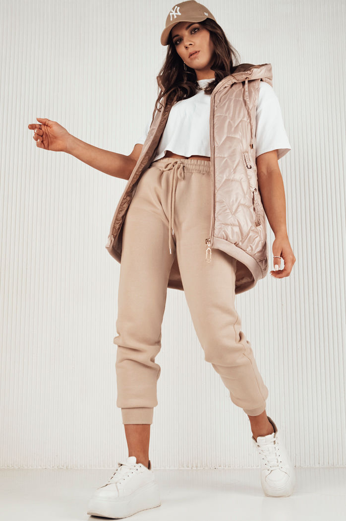 Kamizelka damska pikowana COLINE złota Dstreet TY4117