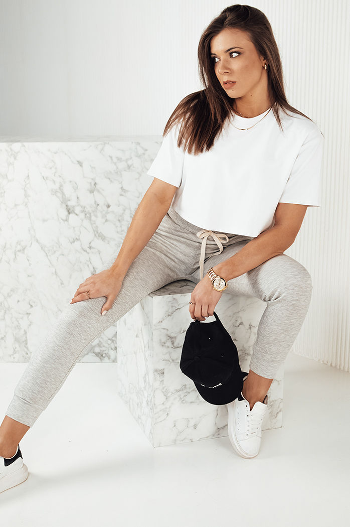 Spodnie damskie dresowe MILA szare Dstreet UY1825