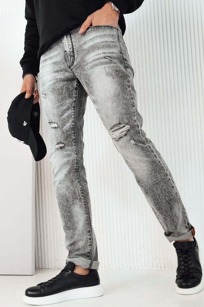 Spodnie męskie jeansowe szare Dstreet UX4133