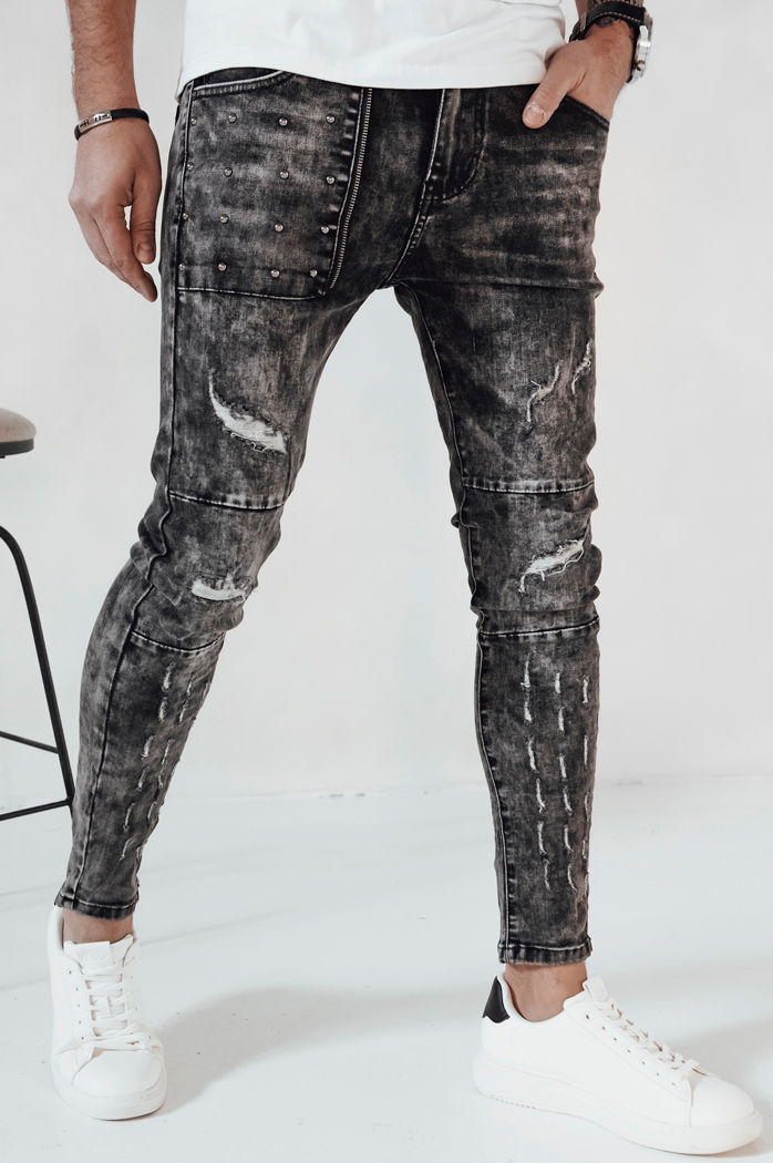 Spodnie męskie jeansowe czarne Dstreet UX4146