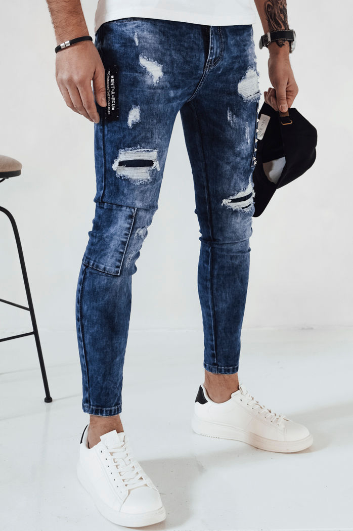 Spodnie męskie jeansowe niebieskie Dstreet UX4149