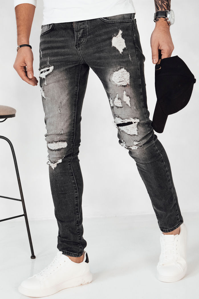 Spodnie męskie jeansowe ciemnoszare Dstreet UX4152