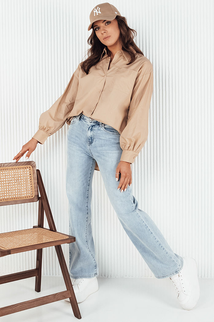 Koszula damska KLARA kamelowa Dstreet DY0371