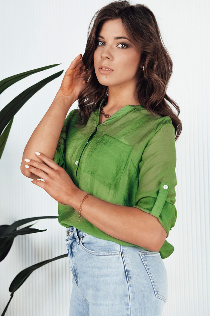 Koszula damska LUNA zielona Dstreet RY2327