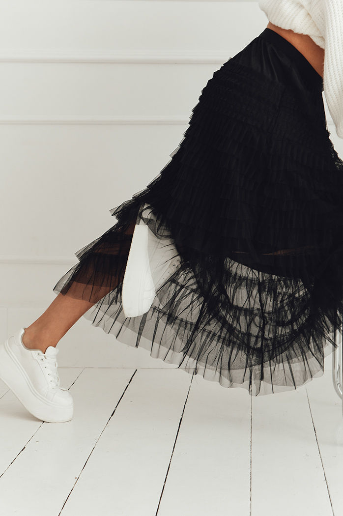 Spódniczka PASTELLA czarna Dstreet CY0421