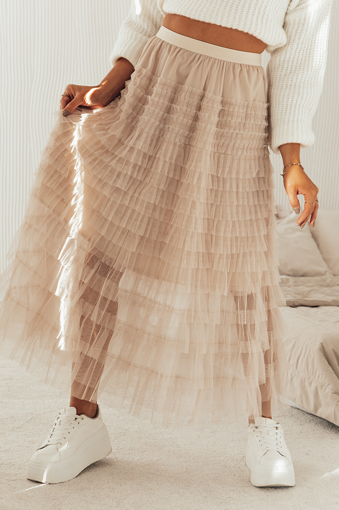 Spódniczka PASTELLA beżowa Dstreet CY0422