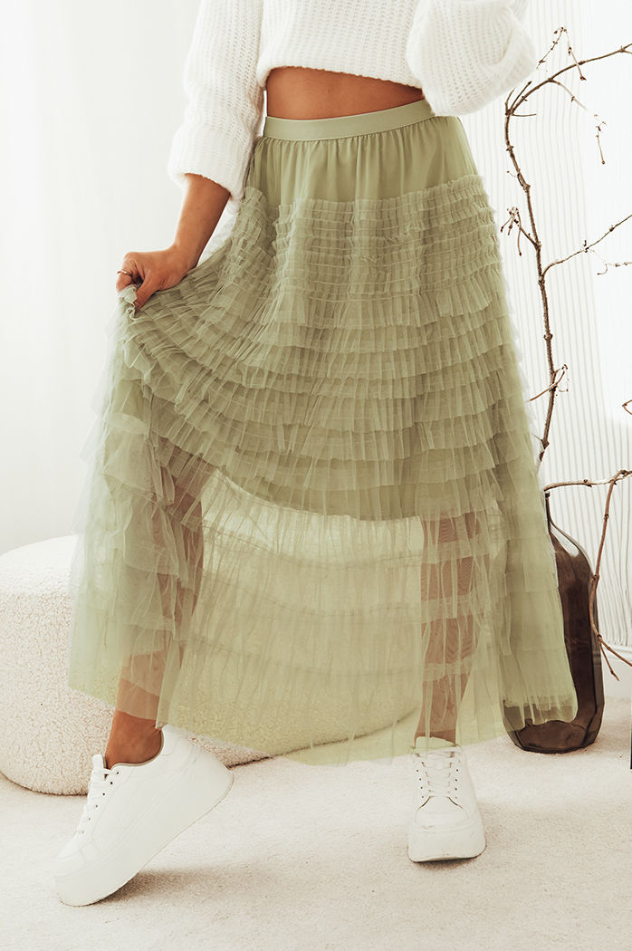 Spódniczka PASTELLA zielona Dstreet CY0423