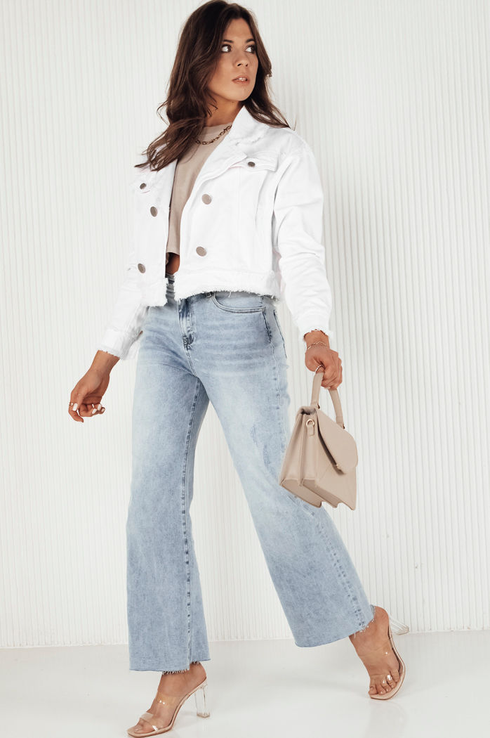 Kurtka damska jeansowa LUISE biała Dstreet TY4126