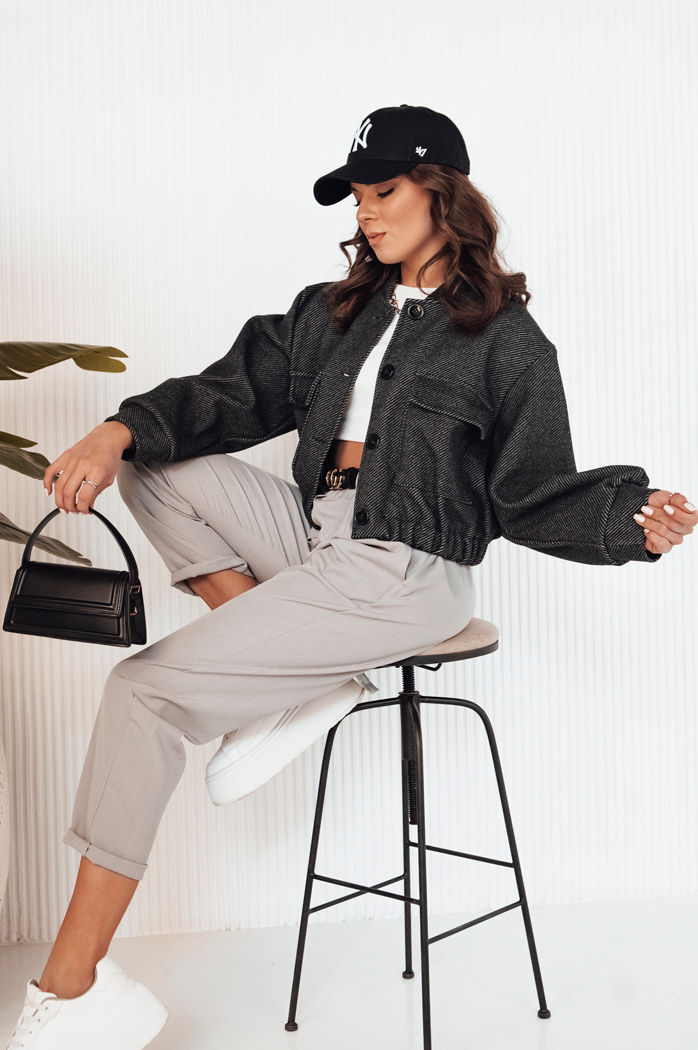 Kurtka damska bomberka HONES grafitowa Dstreet TY4142