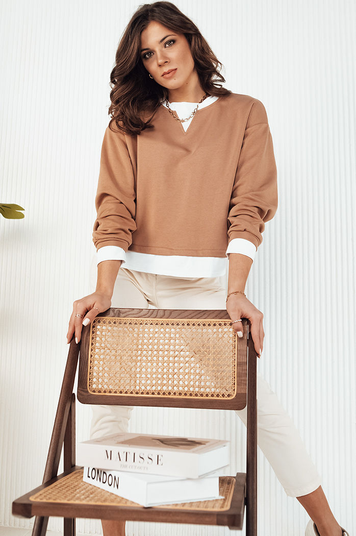 Bluza damska LORAN kamelowa Dstreet BY1252