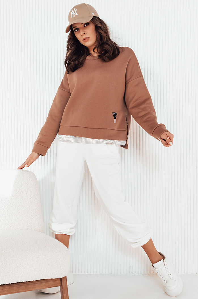 Bluza damska BIFAL brązowa Dstreet BY1256