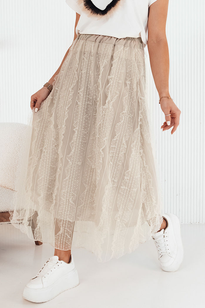Spódnica tiulowa FLISS beżowa Dstreet CY0424