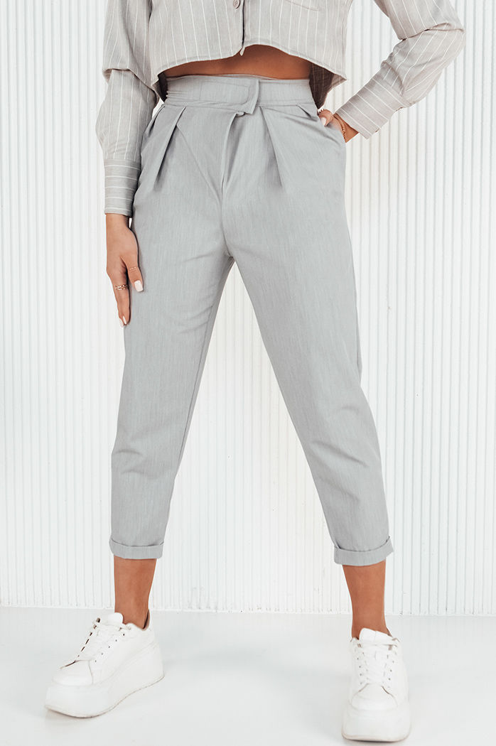 Spodnie damskie BAFROT szare Dstreet UY1888