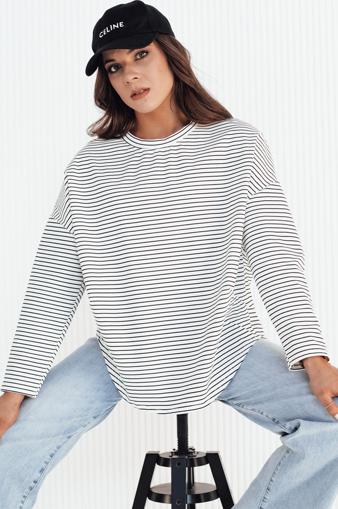Bluza damska oversize PEILLE biała Dstreet RY2364