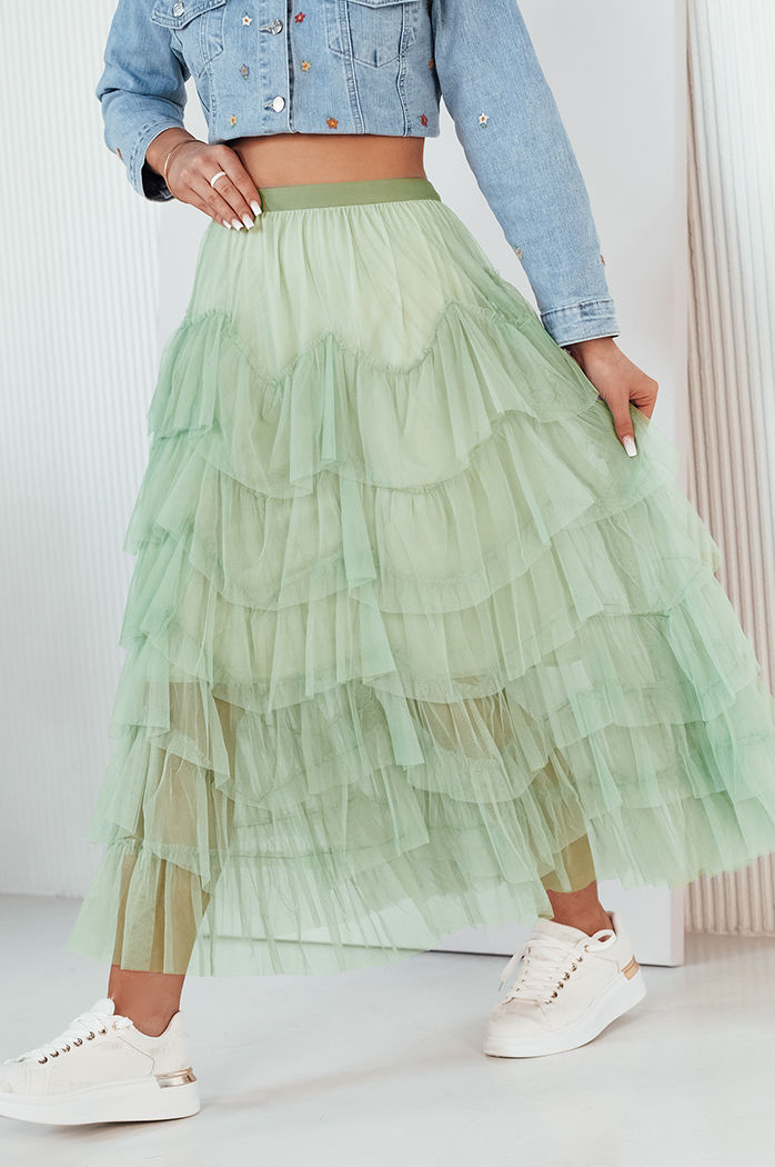 Spódnica tiulowa MILANI miętowa Dstreet CY0430