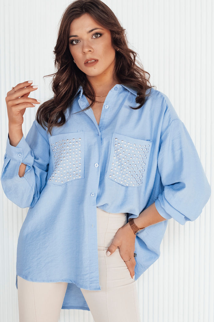 Koszula damska CELTIS błękitna Dstreet DY0406