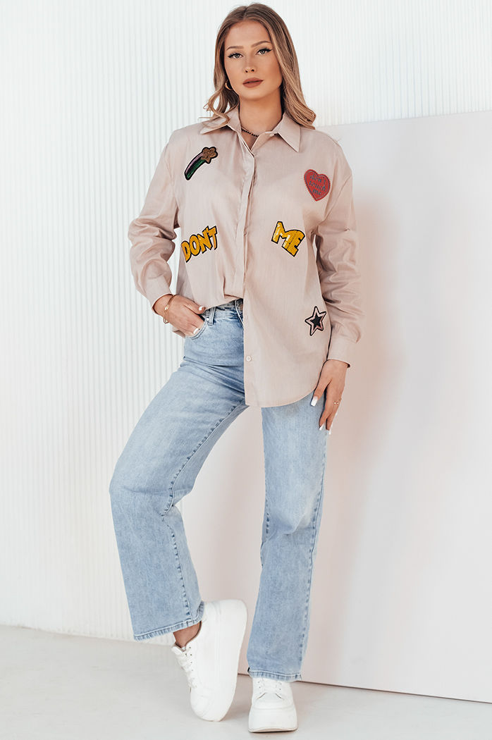 Koszula damska CAMBIL brązowa Dstreet DY0411