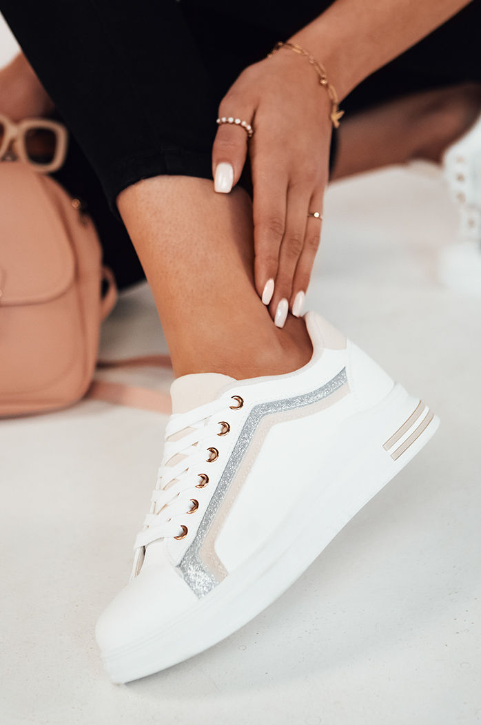 Trampki damskie ROSAL beżowe Dstreet ZY0465