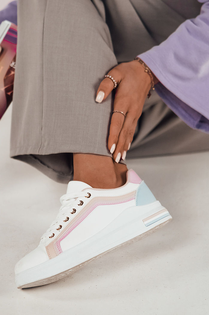 Trampki damskie ROSAL różowe Dstreet ZY0466