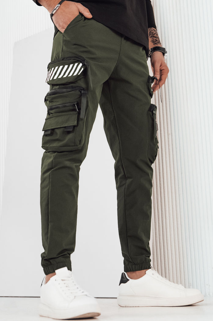 Spodnie męskie bojówki zielone Dstreet UX4160