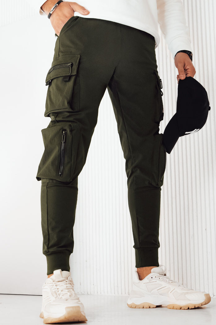 Spodnie męskie bojówki zielone Dstreet UX4171