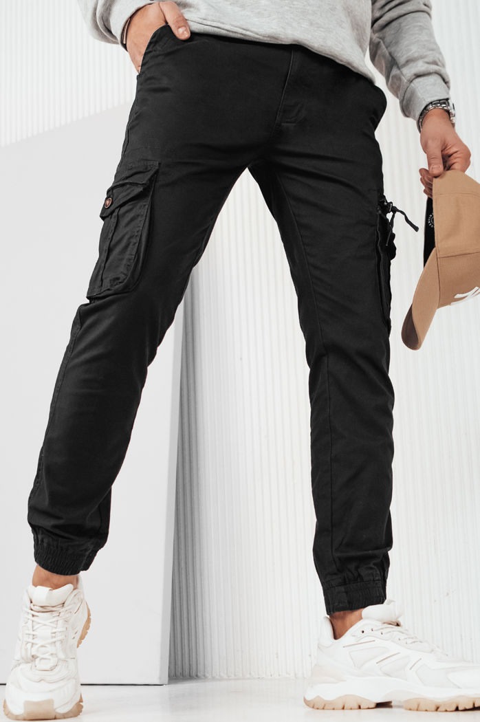 Spodnie męskie bojówki czarne Dstreet UX4173
