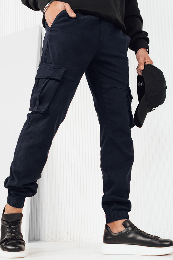 Spodnie męskie bojówki granatowe Dstreet UX4175