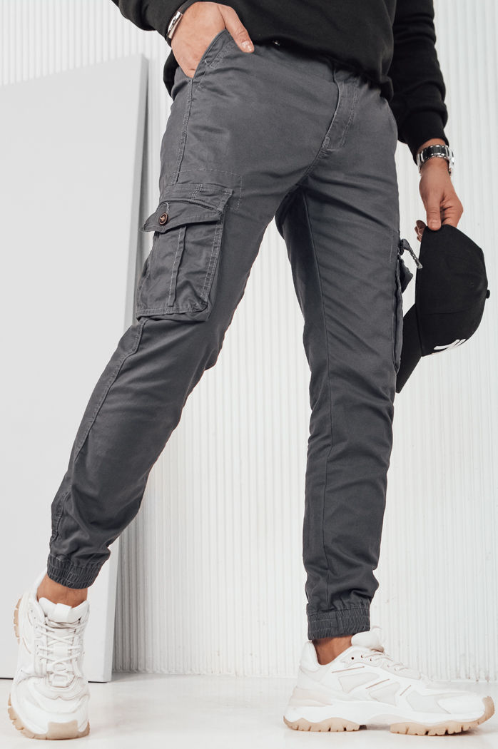 Spodnie męskie bojówki szare Dstreet UX4183