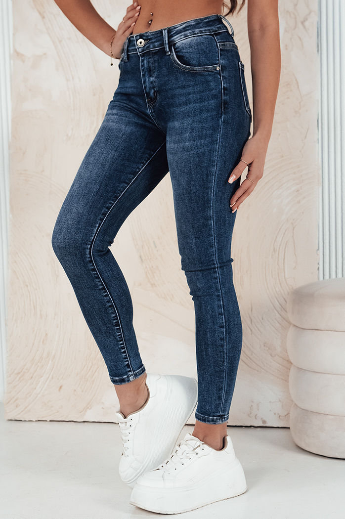 Spodnie damskie jeansowe LACOY niebieskie Dstreet UY1917