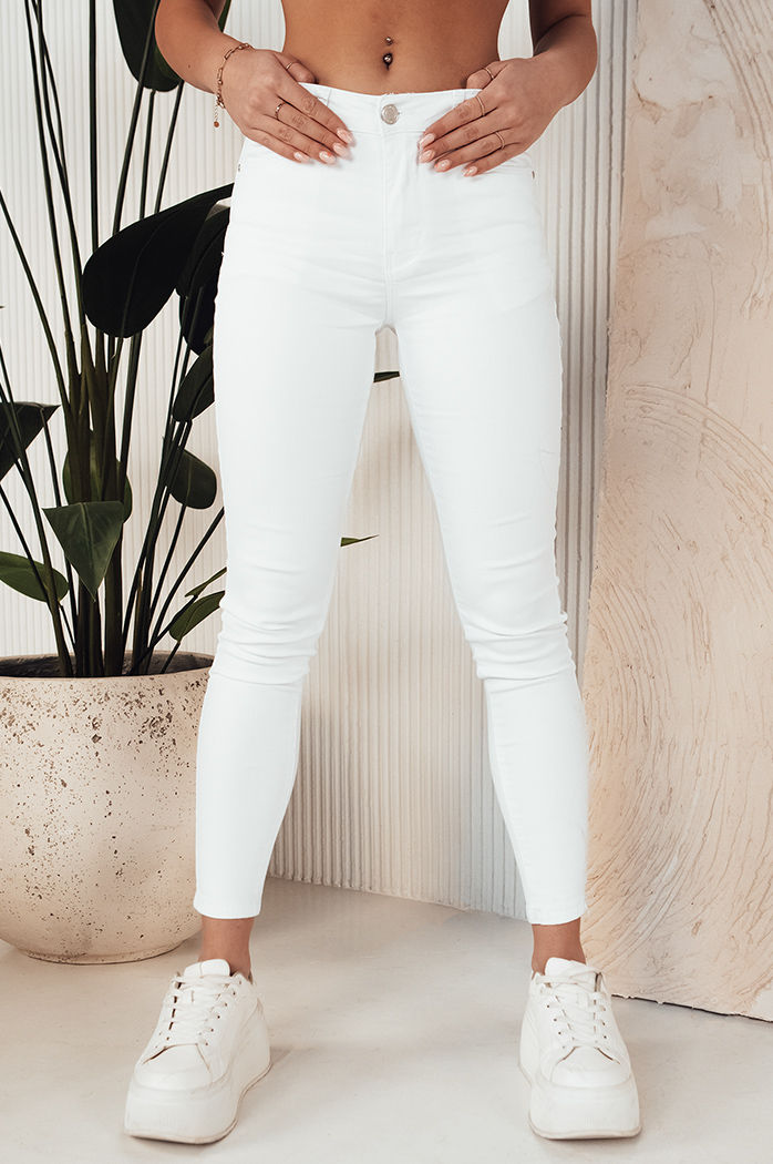Spodnie damskie jeansowe ALGATE białe Dstreet UY1941