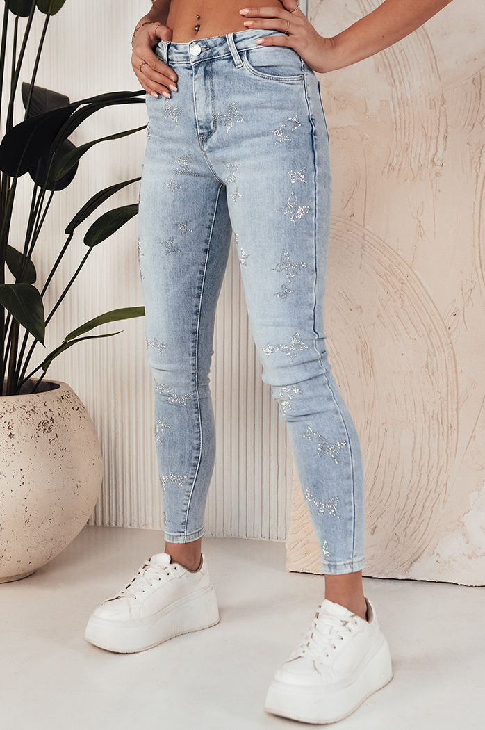 Spodnie damskie jeansowe CABRELA niebieskie Dstreet UY1943