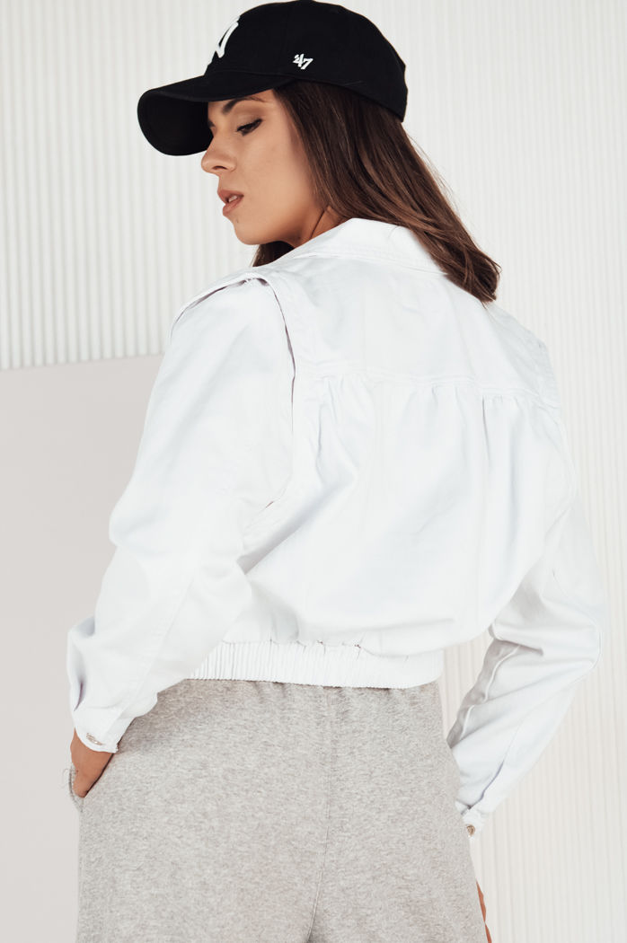 Kurtka damska jeansowa BLIRNA biała Dstreet TY4165