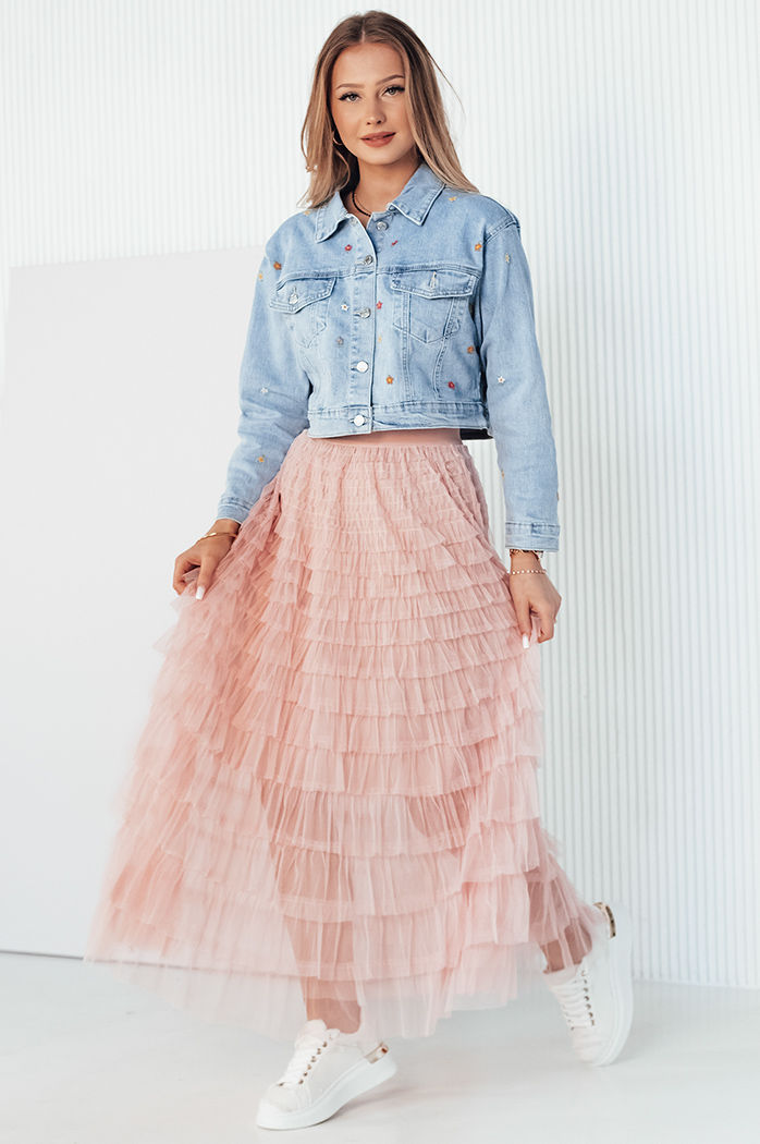 Kurtka damska jeansowa FINSEI niebieska Dstreet TY4166