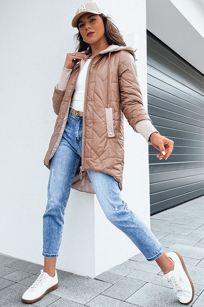 Kurtka damska pikowana FLONSA złota Dstreet TY4171