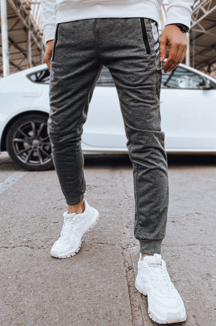 Spodnie męskie dresowe szare Dstreet UX4212