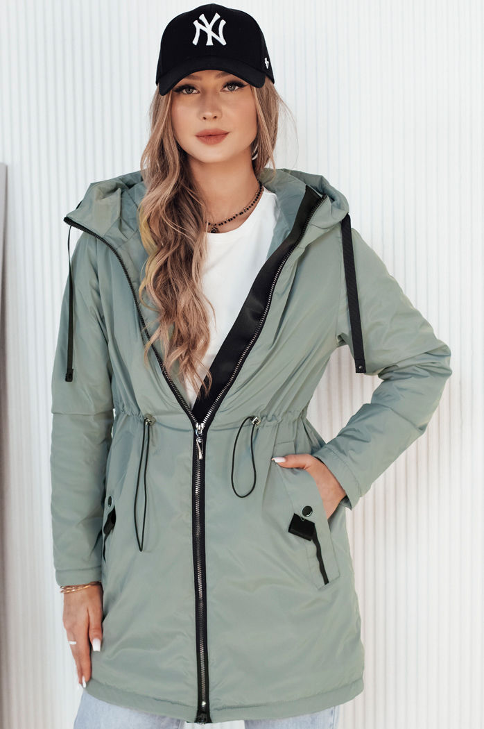 Kurtka przejściowa damska parka GROLIN zielona Dstreet TY4174
