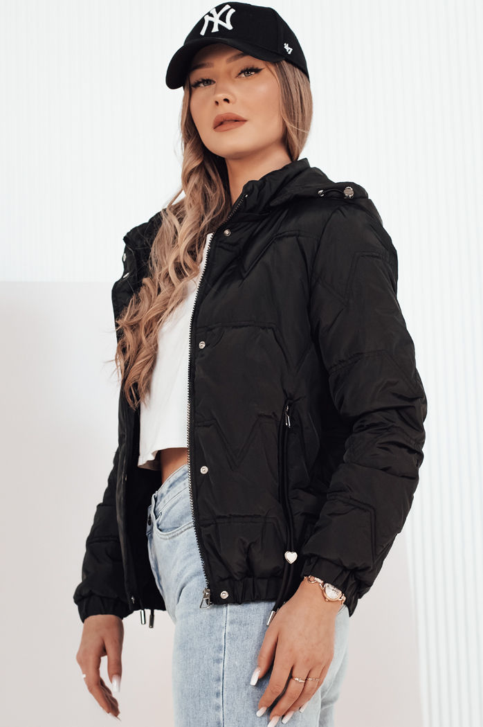 Kurtka przejściowa damska pikowana ZERNI czarna Dstreet TY4175