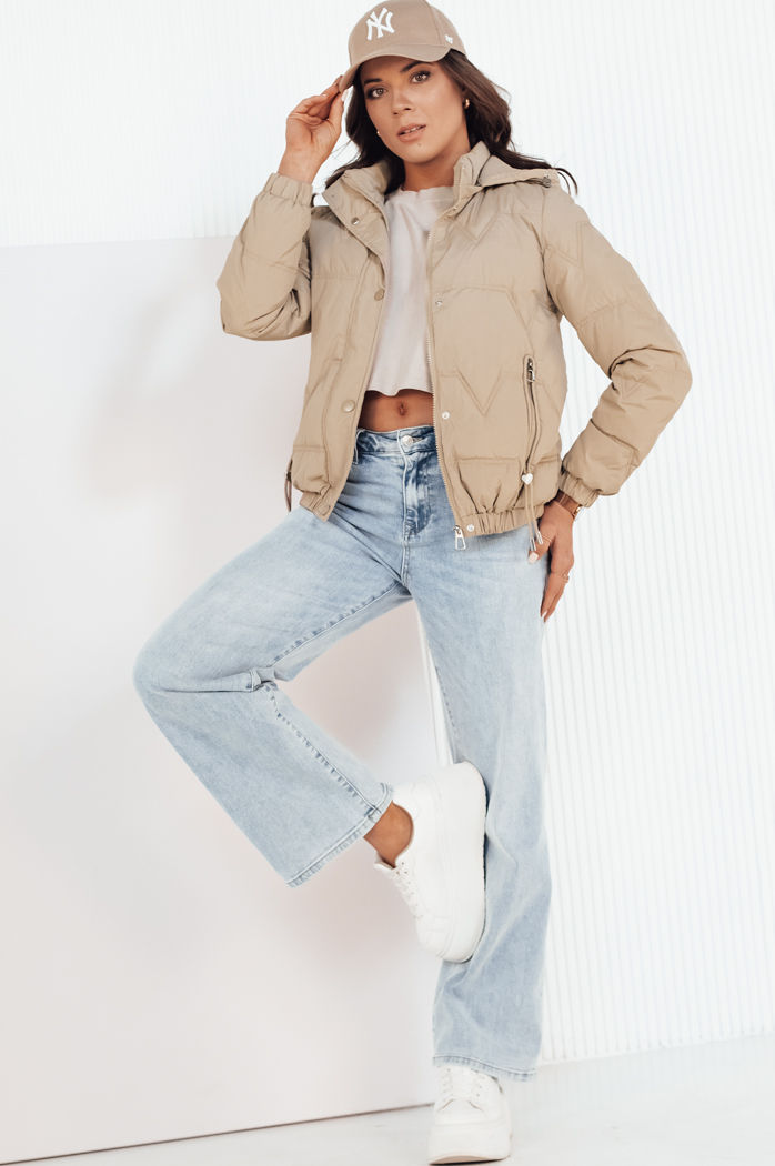 Kurtka przejściowa damska pikowana ZERNI khaki Dstreet TY4177