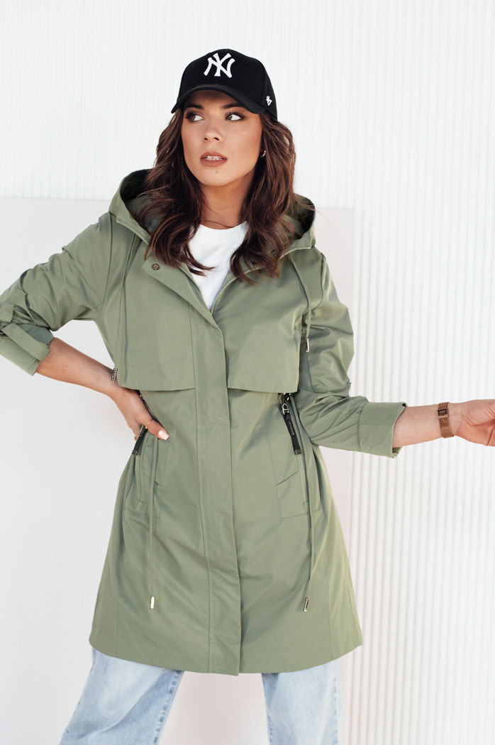 Kurtka przejściowa damska parka zielona TILSON Dstreet TY4181