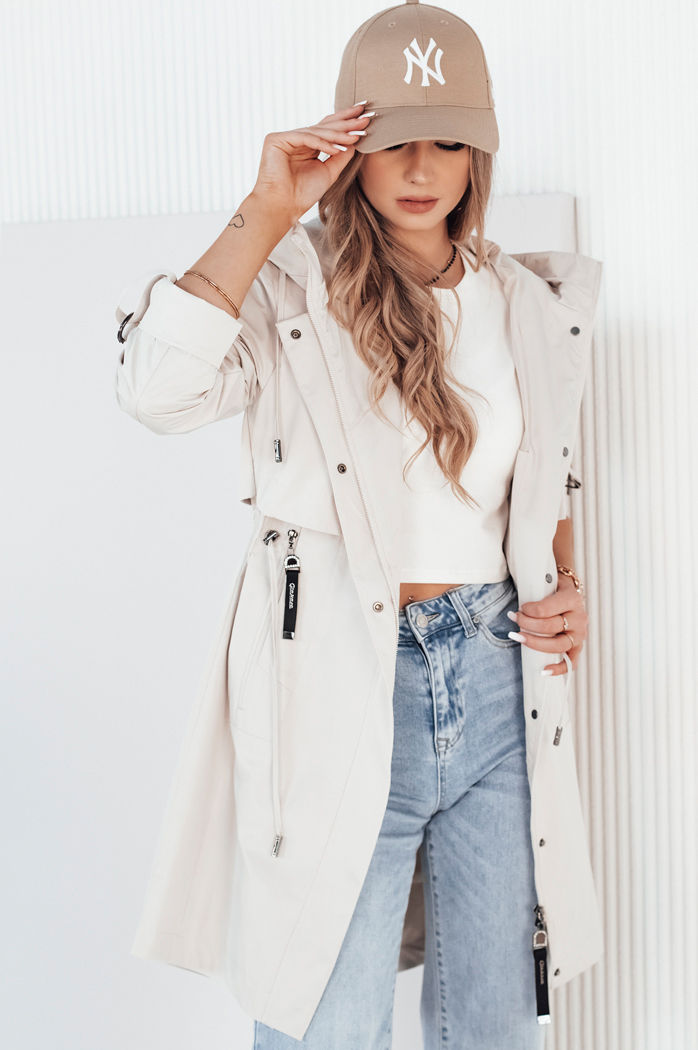 Kurtka przejściowa damska parka kremowa TILSON Dstreet TY4183