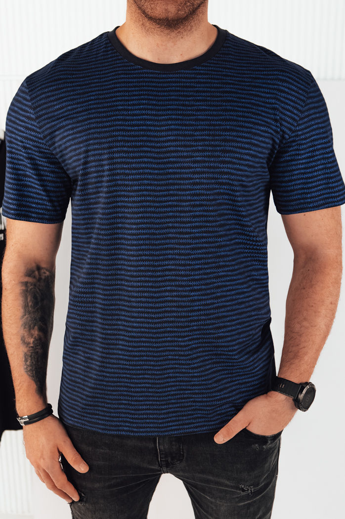 Koszulka męska z nadrukiem granatowa Dstreet RX5397