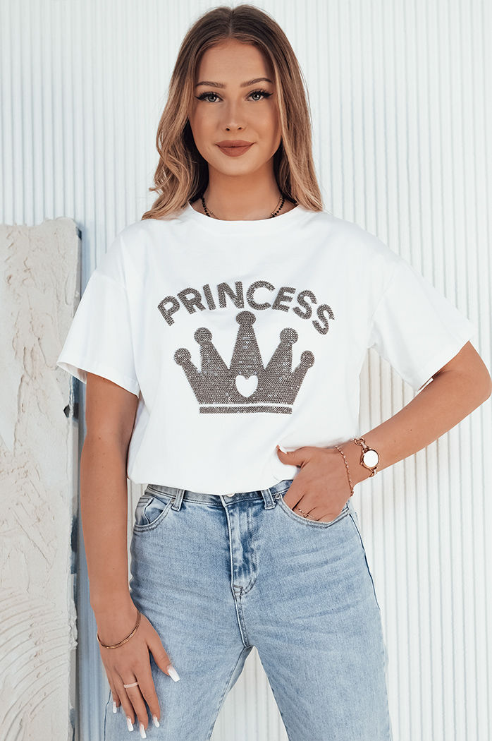 T-shirt damski PRINCY biały Dstreet RY2390