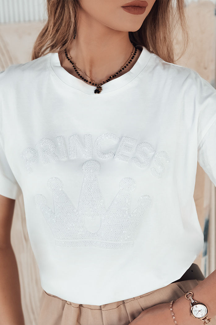 T-shirt damski PRINCY biały Dstreet RY2391