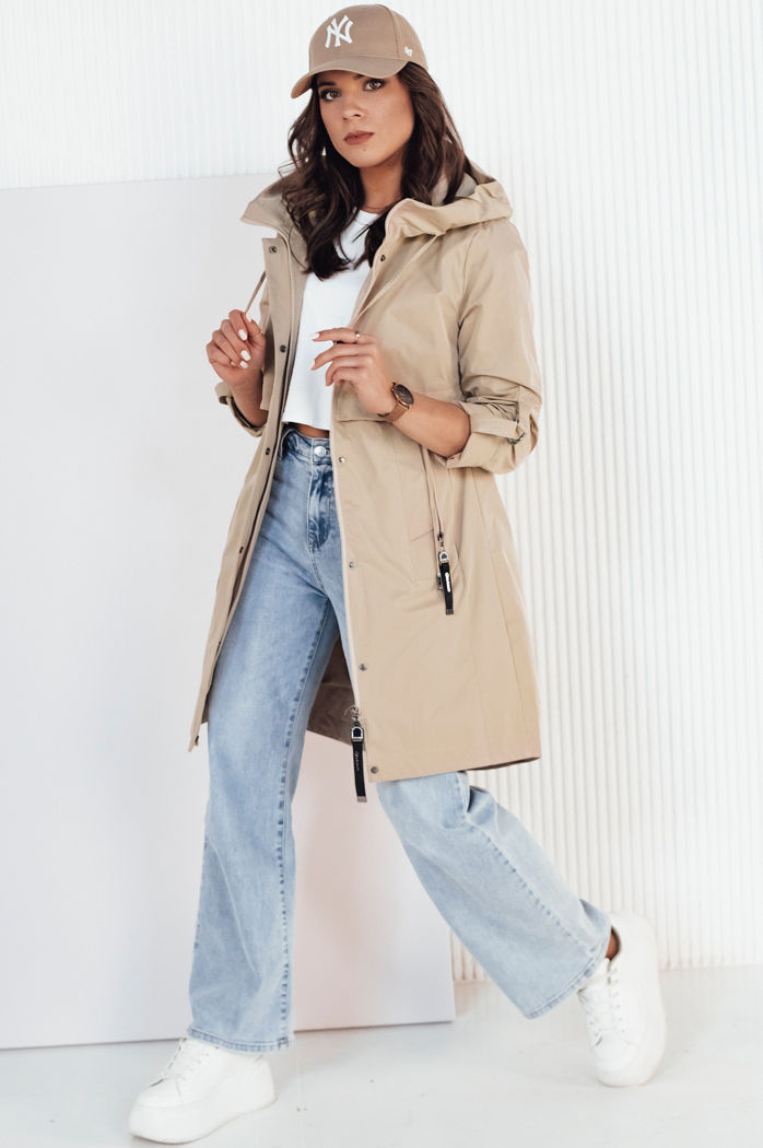 Kurtka przejściowa damska parka beżowa TILSON Dstreet TY4192