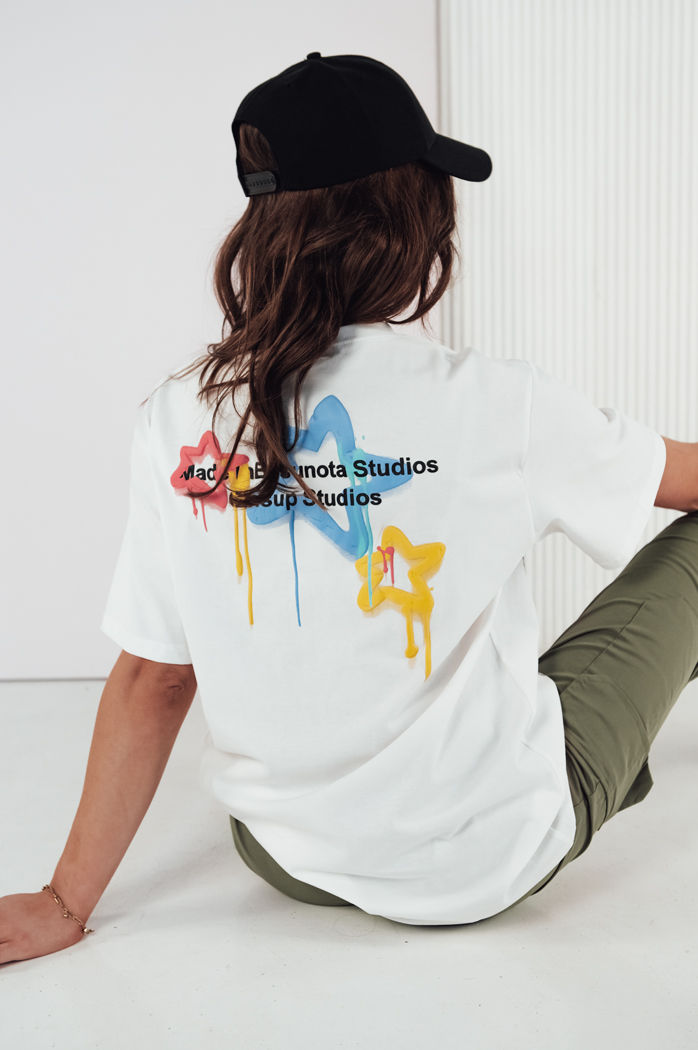 T-shirt damski STRELLO biały Dstreet RY2402