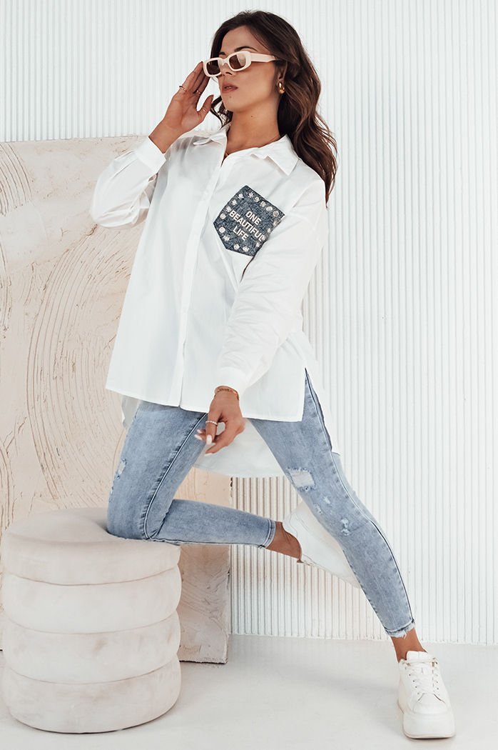 Koszula damska FONZ biała Dstreet DY0420