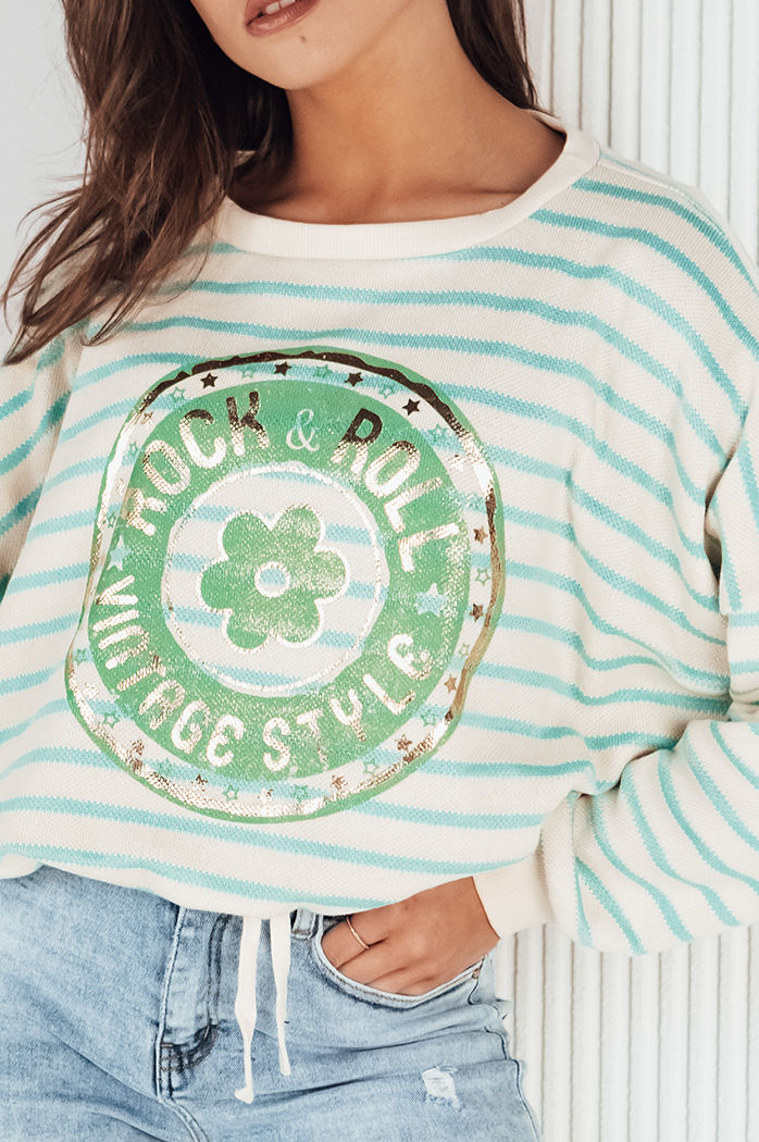 Sweter damski CANFIER turkusowy Dstreet MY2325