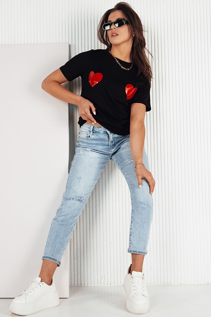 T-shirt damski PALIS czarny Dstreet RY2430