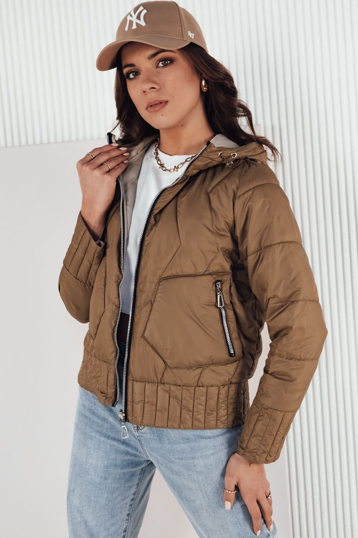 Kurtka przejściowa damska FALES brązowa Dstreet TY4206