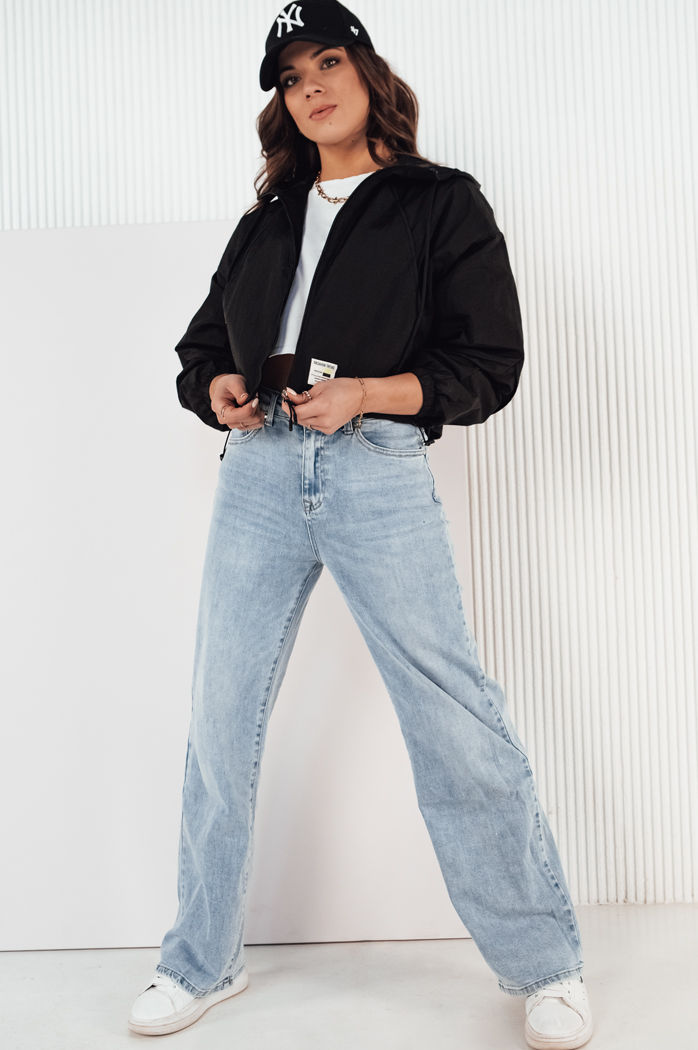 Kurtka przejściowa damska z kapturem ISCAR czarna Dstreet TY4209